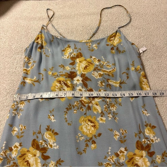 Reformation Dover Midi Slip Dress Heavenly Blue Floral - Picture 10 of 15